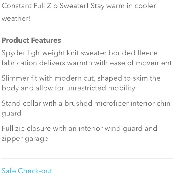 🆕 Spyder Half-zip Pullover - Picture 7 of 7